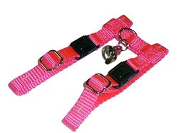 Sandia Pet Products Neon Pink Ferret Harness with Bell