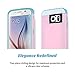 Galaxy S6 Case, S6 Case, ULAK 2in1 Hybrid Dual Layer Slim Protective Case Cover for Samsung Galaxy S6 (Plastic Hard Shell and Flexible TPU) (Baby Pink/Light Blue)