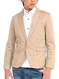 (スペイド) SPADE テーラードジャケット メンズ 長袖 ジャケット テーラード 【q232】 (M, ベージュ)