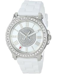 Juicy Couture Womens 1901051 Pedigree White Silicone Strap Watch