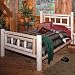 Deluxe Double Log Bed - Headboard Only