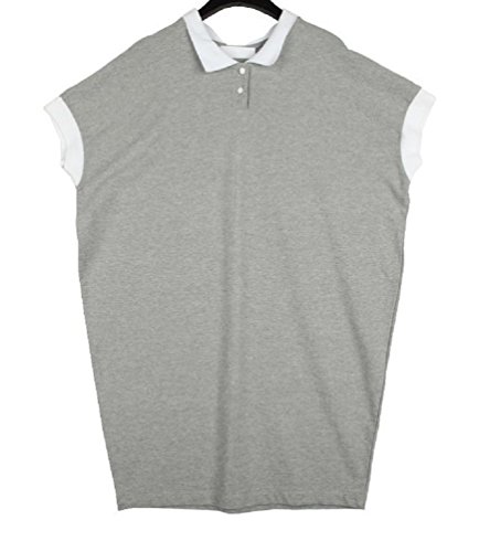 レディース (2色選択)　襟付きカジュアルワンピース　オリジナルBAGセット#1082