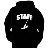 STAFF Windsurfing Sports Mens Hoodie (Black, Sizes X-Small - XXX-Large)