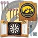University of Iowa Dart Cabinet - !ncludes Darts and Board