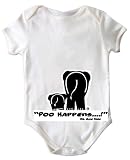 Poo Happens...! Organic Cotton Onesie (6/12 Months)