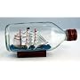 Pirate Ship in Bottle Nautical Maritime Boat Decor New
