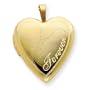 Exquisite 1/20 Gold Filled 20mm Man Woman Forever Heart Locket