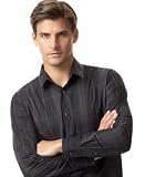 Calvin Klein Long Sleeve Textured Tonal Plaid Woven Shirt