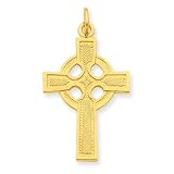 Sterling Silver & 24k Gold -plated Celtic Cross Pendant