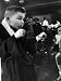 Francis Schulte Limbers Up in the Dressing Room Before Fight at Golden Gloves Tournam...