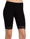 Steve Madden Legwear Womens Lace Trim Bike Short