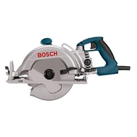 Click here to buy Factory-Reconditioned Bosch 1677MD-RT 7-1 4-inch 120-Volt Wormdrive Saw USA by Bosch.