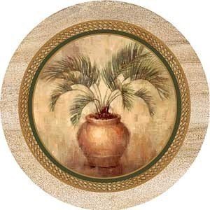Set of Four Potted Palm Thirstystone Coasters - Style TS2119