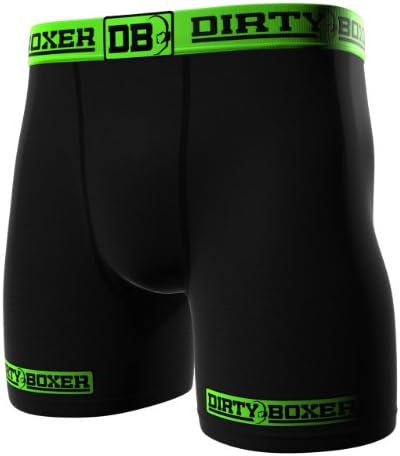 Dirty Boxer Men's Performance Competition Underwear, Black, Small