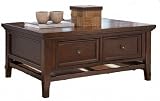 Kenwood Loft Storage Cocktail Brown Finish