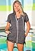 swimsuitsforall Women's Stripe Terry Zip Hoodie