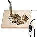 NICREW Cat Heating Pad, Temperature Adjustable Heated Cat Bed with Auto Shut Off Timer, Indoor Pet Heated Bed Mat for Cats and Dogs, 17.7 x 15.7 Inches, 55W (max)