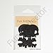 Black Skull and Cross Bone Bicycle Reflector Reflective Sticker Decal