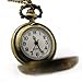 YouYouPifa Classic Retro Pattern Design Bronze Hollow Small Pocket Watch