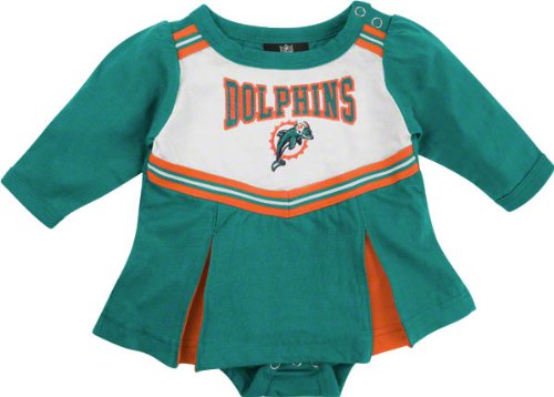 Miami Dolphins Newborn Cheerleader Creeper Dress