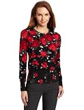 Jones New York Womens Long Sleeved Crewneck Cardigan