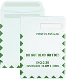 Columbian CO752 9x12-1/2-Inch Right Window Grip-Seal Security Tinted First Class Mail White Envelopes, 100 Count