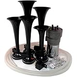 Dixie Air Horn - Dixieland Premium Full 12 Note Version - 12 Volt (Black)