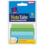 Avery Small NoteTabs, 3 x 1.5 Inches, Pack of 16 (16318)
