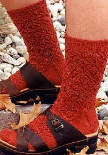 Fiber Trends Acorn Lace Socks Pattern AC-47