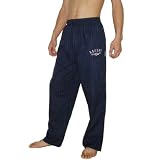 Mens NFL Baltimore Ravens Plaid Finest Cotton Sleepwear / Pajama Pants - Purple & Black (Size: L)