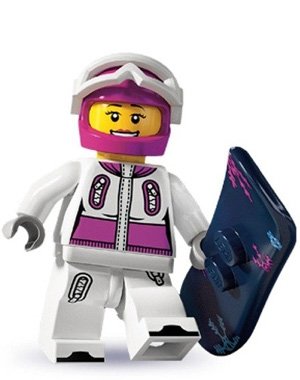 Lego: Minifigures Series 3 > Female Snowboarder Mini-Figure