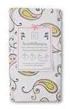 SwaddleDesigns Marquisette Swaddling Blanket - Pastel Pink Paisley