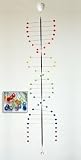 Dancing Helix Rainbow 54 with Silent Motor - The Spiraling, Wave Generating Kinetic Mobile
