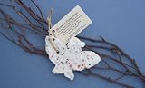 New Cast Paper Art Ornament-Bird Set Of 6 Recycled Cotton Fiber Flowers Wildflower Seeds Decoration