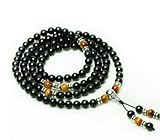 The Art of CureTM (28in) Healing Jewelry & Mala meditation beads (108 beads on a strand) Onyx & Tigers Eye