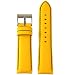 Watch Band Nylon and Leather Yellow 20mm