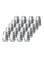 Automotive Parts and Accessories: DPAccessories D3112-HT-2305/20 20 Premium Chrome Closed Bulge Acorn Wheel/Lug Nuts (1/2-20) 1.4" Tall, 3/4" Hex - DPAccessories