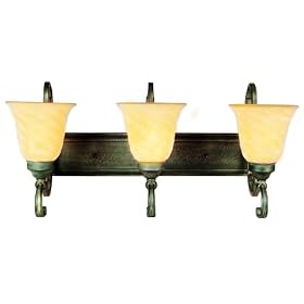 Yosemite Home Decor 82193-3EC Noreen 26.5-Inch 3-Light Bathroom Vanity, Earthtone Crackle by Yosemite Home Decor