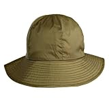 KHAKI BEIGE REVERSIBLE BUCKET STYLE RAIN HAT