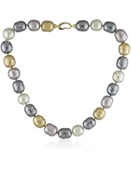 Majorica 14mm 17" Multi Baroque Necklace