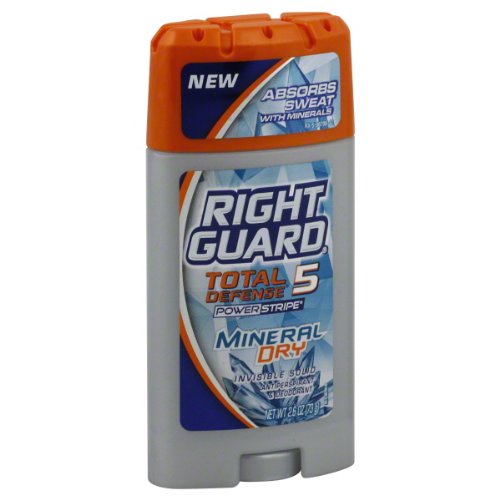 good antiperspirant:Right Guard Total Defense 5 Mineral Dry Invisible Solid 2.6 oz