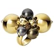 Resplendent Pearl Ring, multi-coloured/gold-plated, M