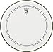 Remo Powerstroke 3 Batter, Clear, 16-inch Diameter