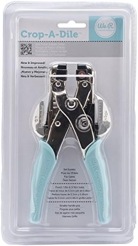 Brand New Crop-A-Dile Hole Punch & Eyelet Setter-Aqua Brand New