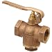 Kingston 305B Series Brass Quick Opening Flow Control Valve, Squeeze Lever, 1-1/4" NPT Female