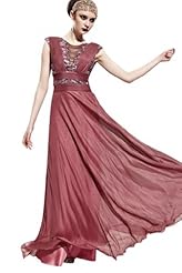 A-line Bateau Neck Chiffon Sleeveless Beaded Pleated Cocktail Floor Length Homecoming Dress/Pageant Dress/Prom Dress/Party Dress/Wedding Dress 