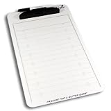 Baden Dry Erase Football Game Board with Clipboard and Pen