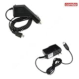 BlackBerry Gemini 8520/Curve 8530 Combo Rapid Car Charger + Home Wall Charg ....