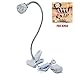 Plant Grow Light, Amyhomie 5W Led Goose Neck Desk Grow Lights With Spring Clamp for Indoor Succulent/Hydroponic/Pot Plants