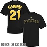 Roberto Clemente Big & Tall Pittsburgh Pirates #21 Cooperstown Name and Number T-Shirt